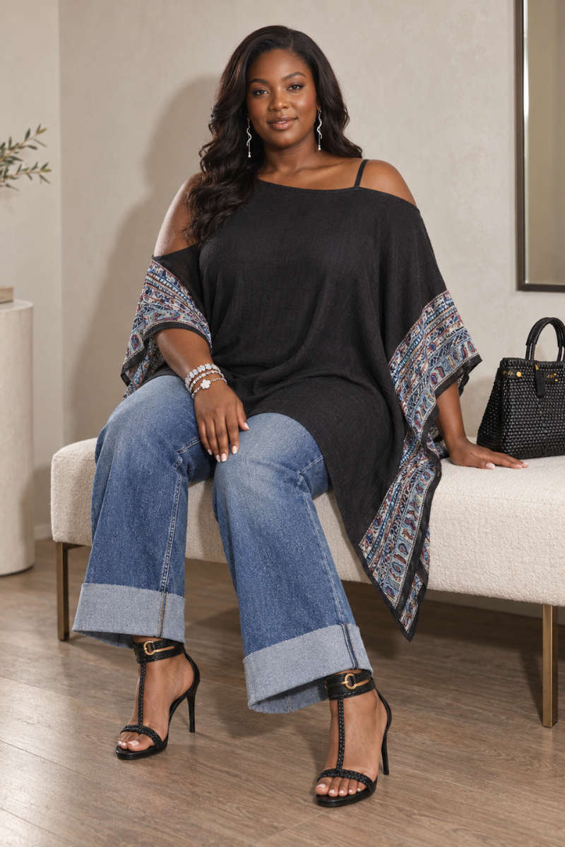Black Embroidered Tunic