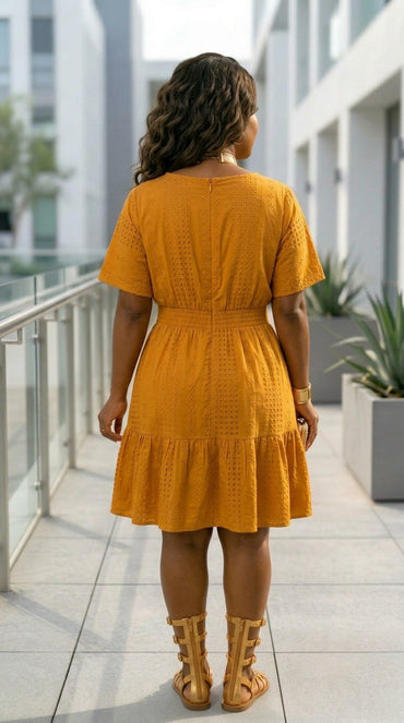 Golden Grace Curve Dress