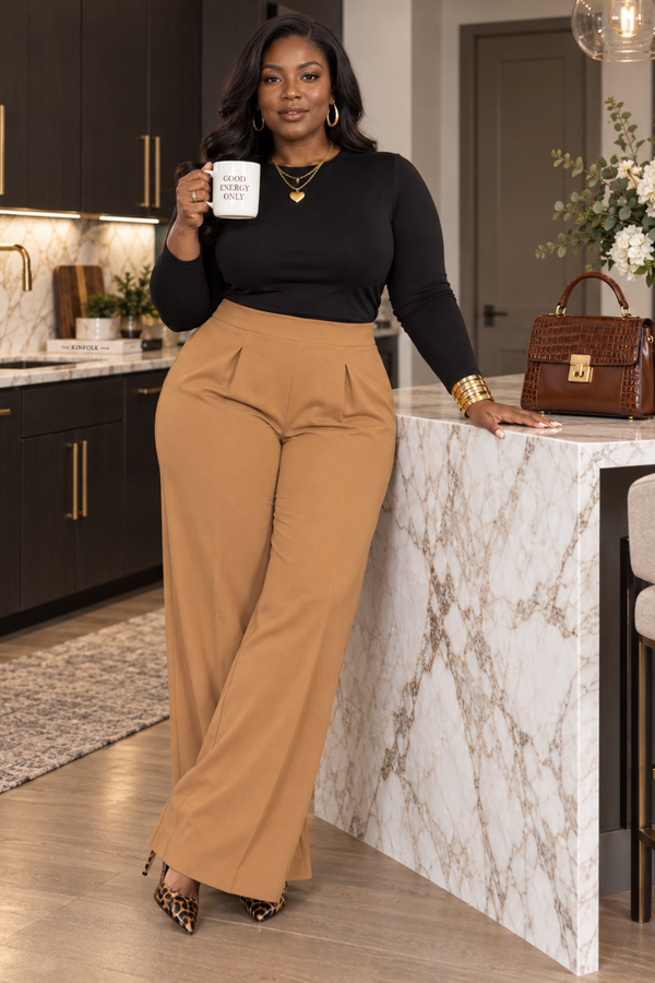 MUSTARD WIDE LEG PANT