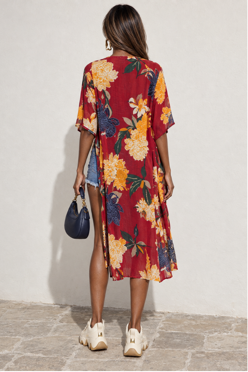 Amber Floral Kimono