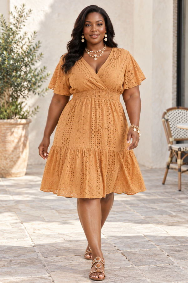 Mustard Plus Mini Dress