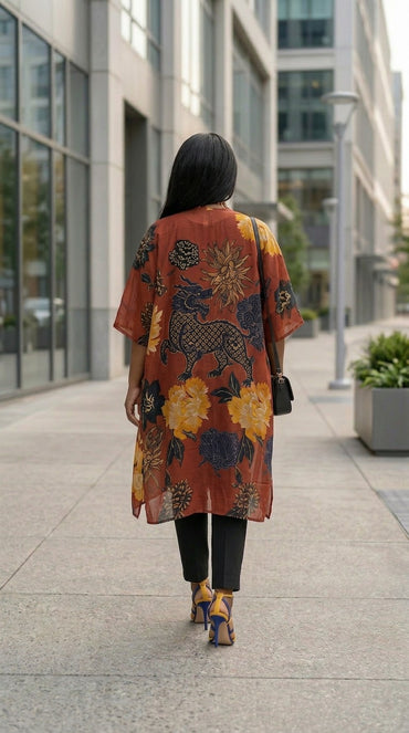 Amber Floral Kimono
